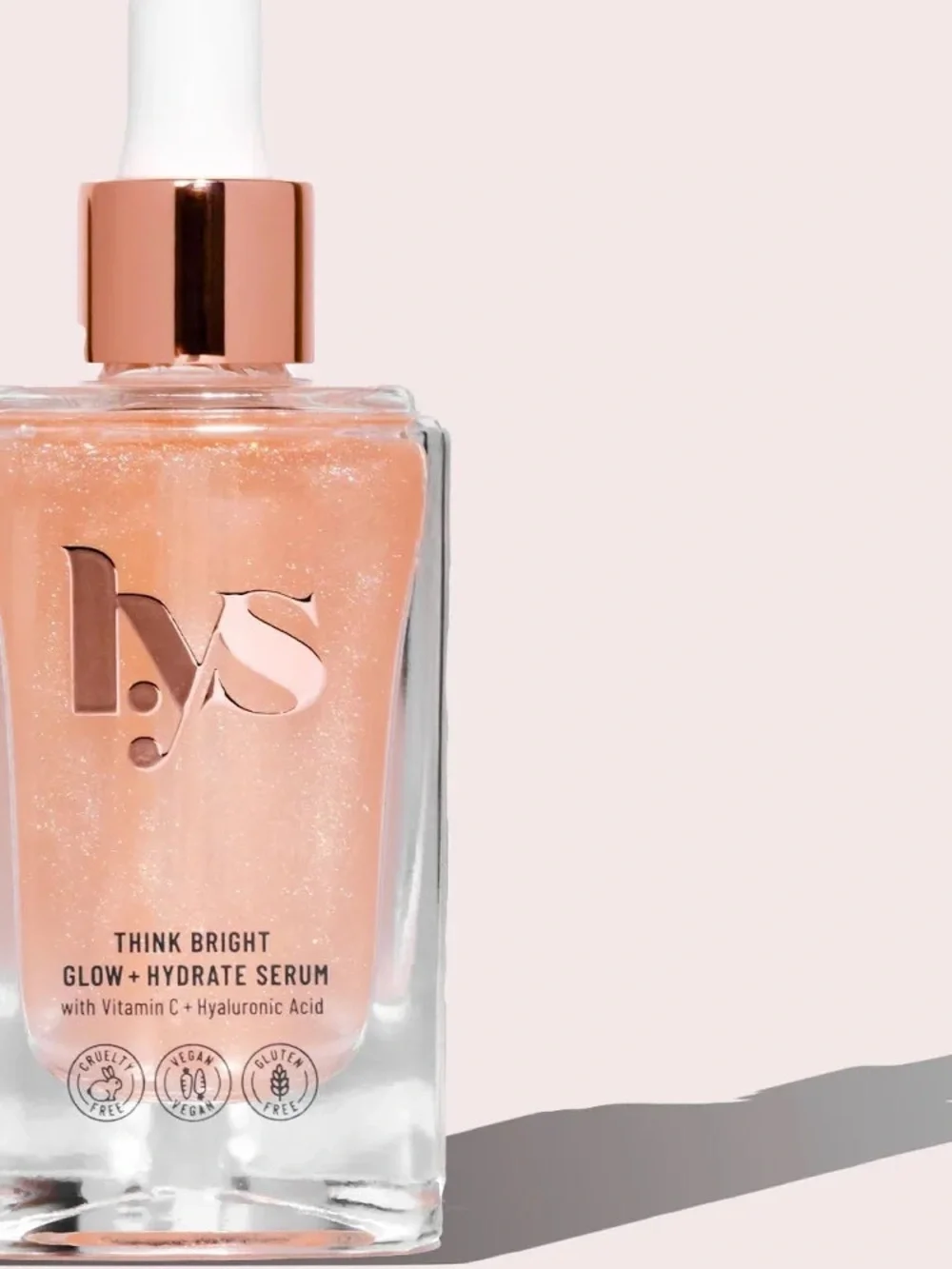 ☀️ THINK BRIGHT GLOW + HYDRATE SERUM WITH VITAMIN C & HYALURONIC ACID LYS Beauty